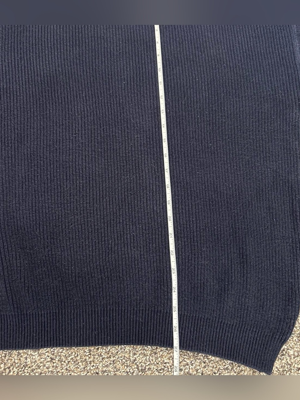 Eddie Bauer Navy Cotton Knit Sweater - Picture 4 of 4